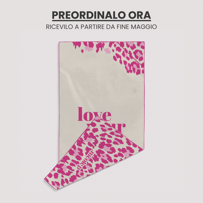 PREORDINE Pink Leopard - beach towel