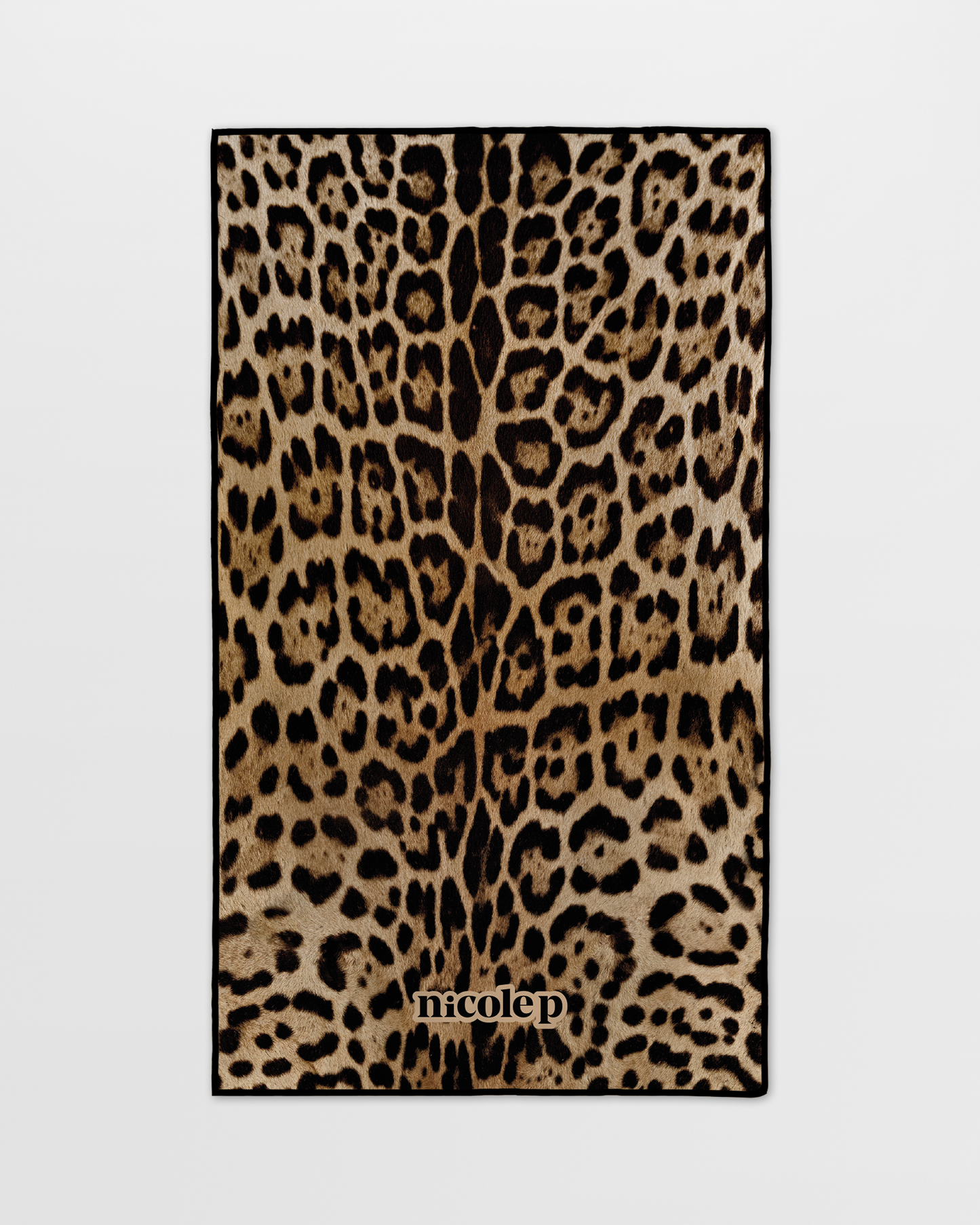 Leopard gym towel