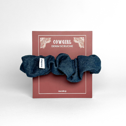 Country Scrunchie - Dark Blue