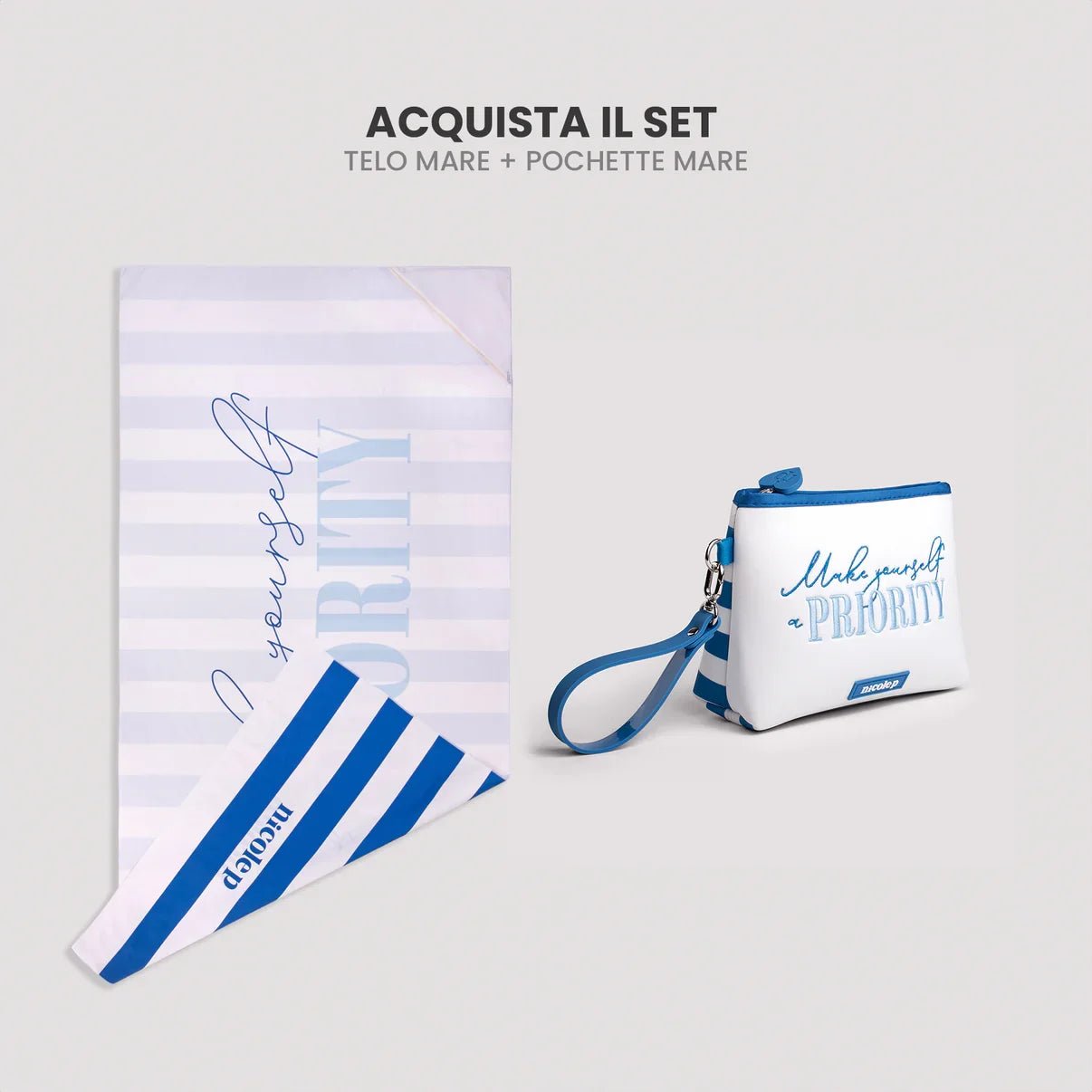 Santorini - Telo & Pochette Set