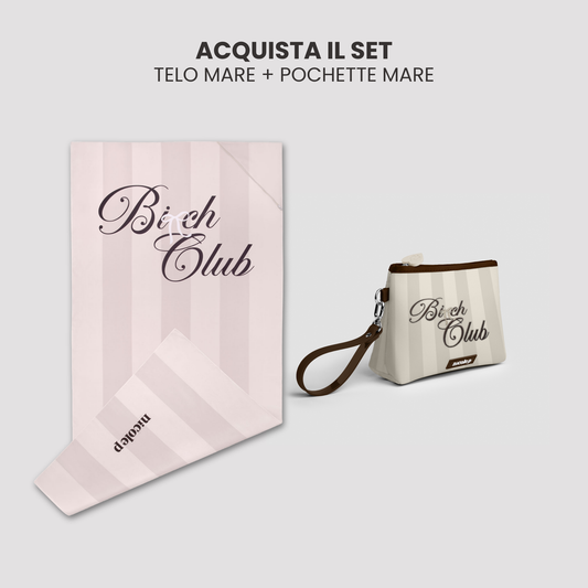 Beach Towel & Pochette Set - Bi*ch Club