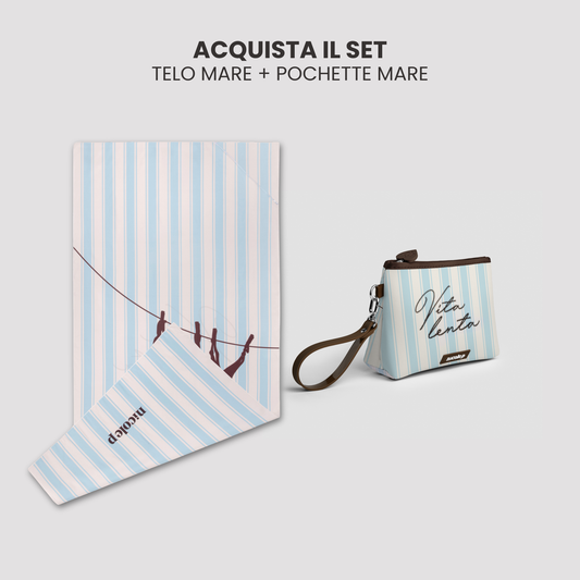 Beach Towel & Pochette Set - Vita Lenta