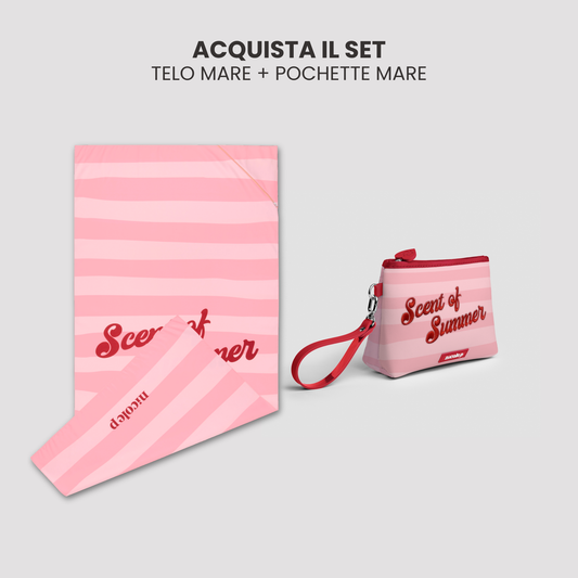 Beach Towel & Pochette Set - Scent Of Summer