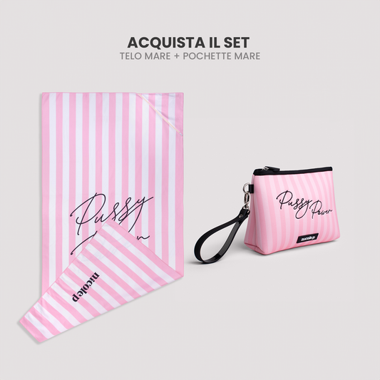 Telo Mare & Pochette Set - Old Money