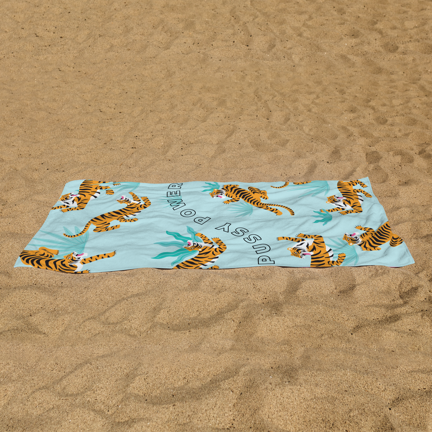 The Turquoise Tiger - beach towel