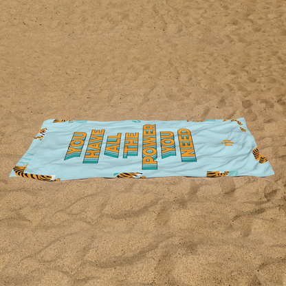 The Tiffany Tiger - beach towel